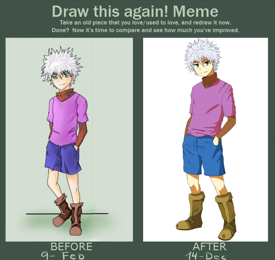 Before and After meme : Killua