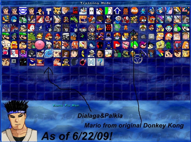 My Mugen Roster as of 6_22_09 by Pinutk on DeviantArt