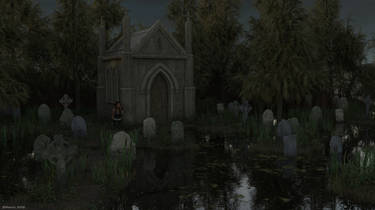 Cemetary at Night