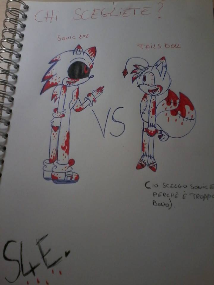 Sonic Exe Vs Tails Doll by sonadow4ever98 on DeviantArt