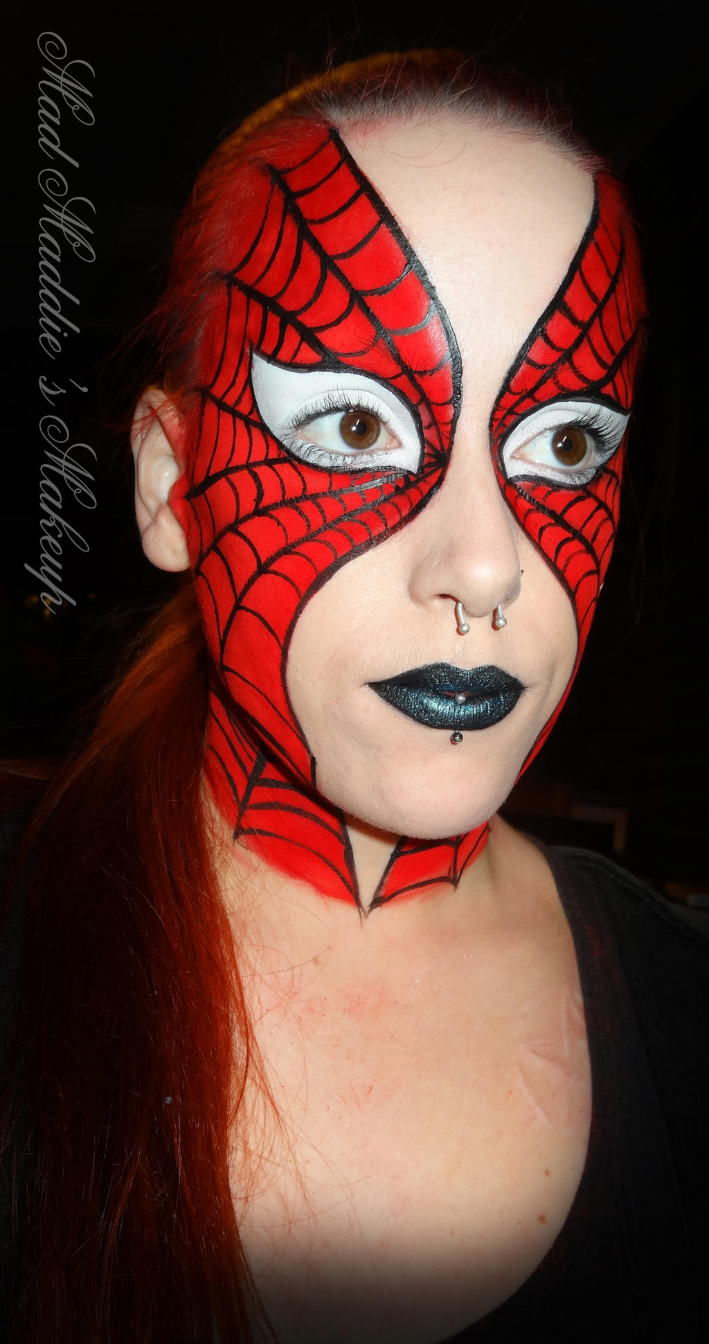 Spiderman Makeup S - Mugeek Vidalondon