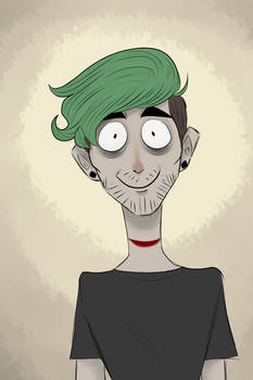 Antisepticeye Tim Burton Style (Happy Halloween)