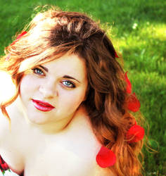 Senior Pictures-Petals in the Hair