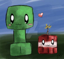 Minecraft: Creeper and TNT babbys