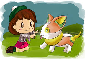 Chibi Gloria and Yamper