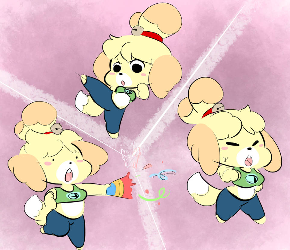 Isabelle training for Smash by VallyCuts on DeviantArt