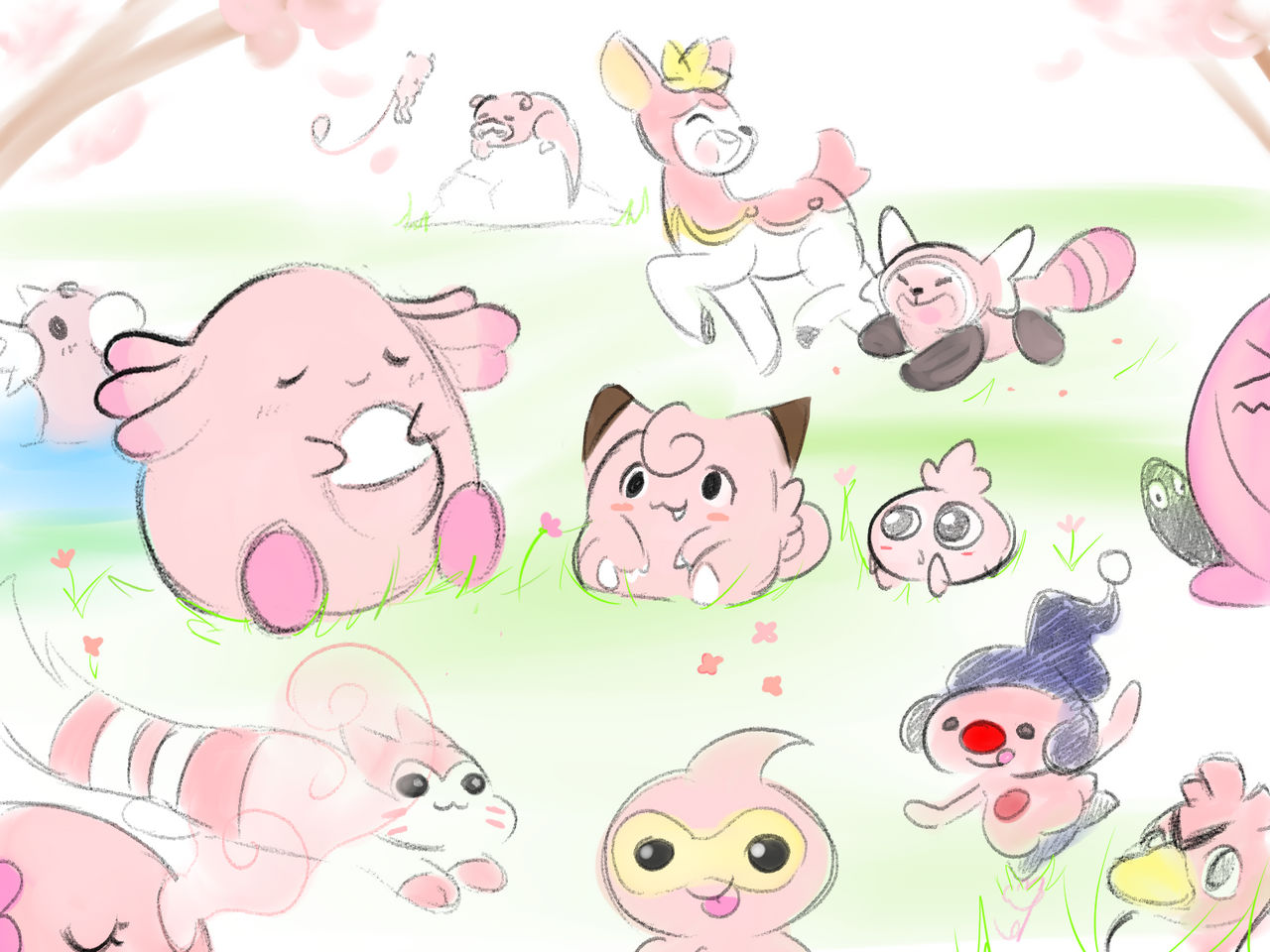 Pink Pokemon By VallyCuts On DeviantArt pink-pokemon-by-vallycuts-on-deviantart