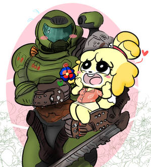 DoomGuy and Isabelle
