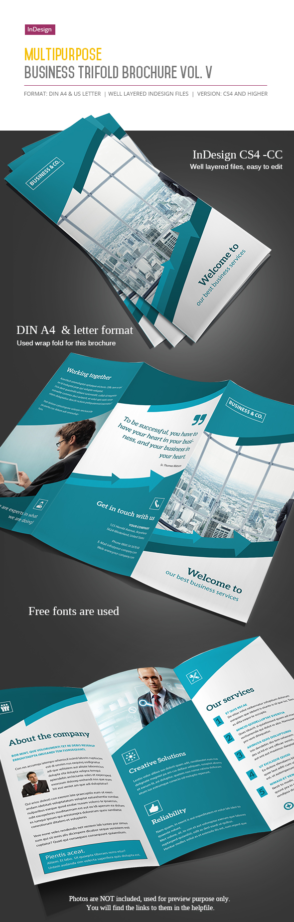 Business Trifold Brochure Vol. V