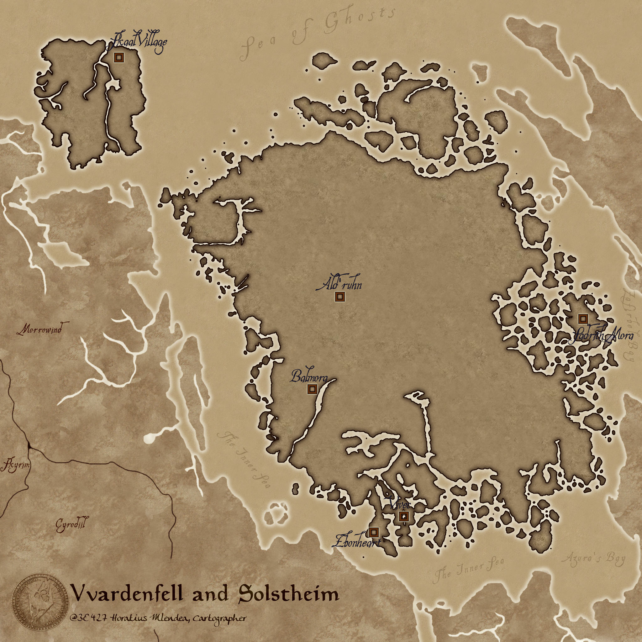 Vvardenfell and Solstheim by hori873