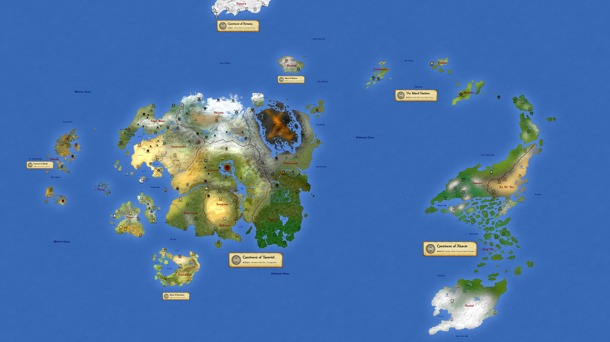 Planet Nirn - Geopolitical by hori873