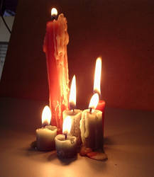 Six Glowing Candles