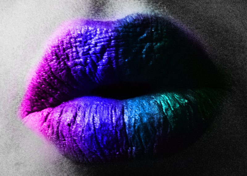 Rainbow lips