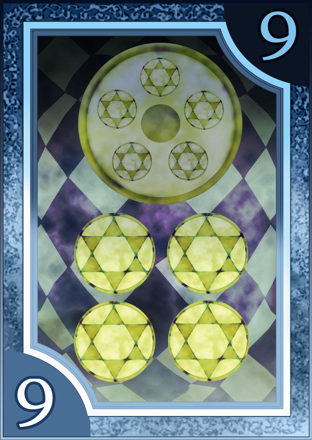 Persona 3/4 Tarot Card Deck HR - Suit of Coins 9 by Enetirnel on DeviantArt