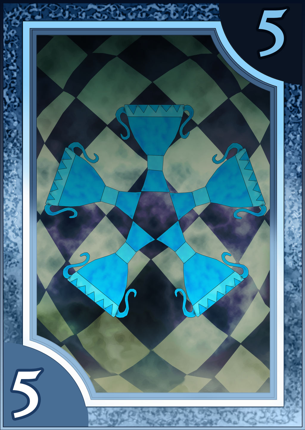 Persona 3/4 Tarot Card Deck HR - Suit of Cups 5 by Enetirnel on DeviantArt