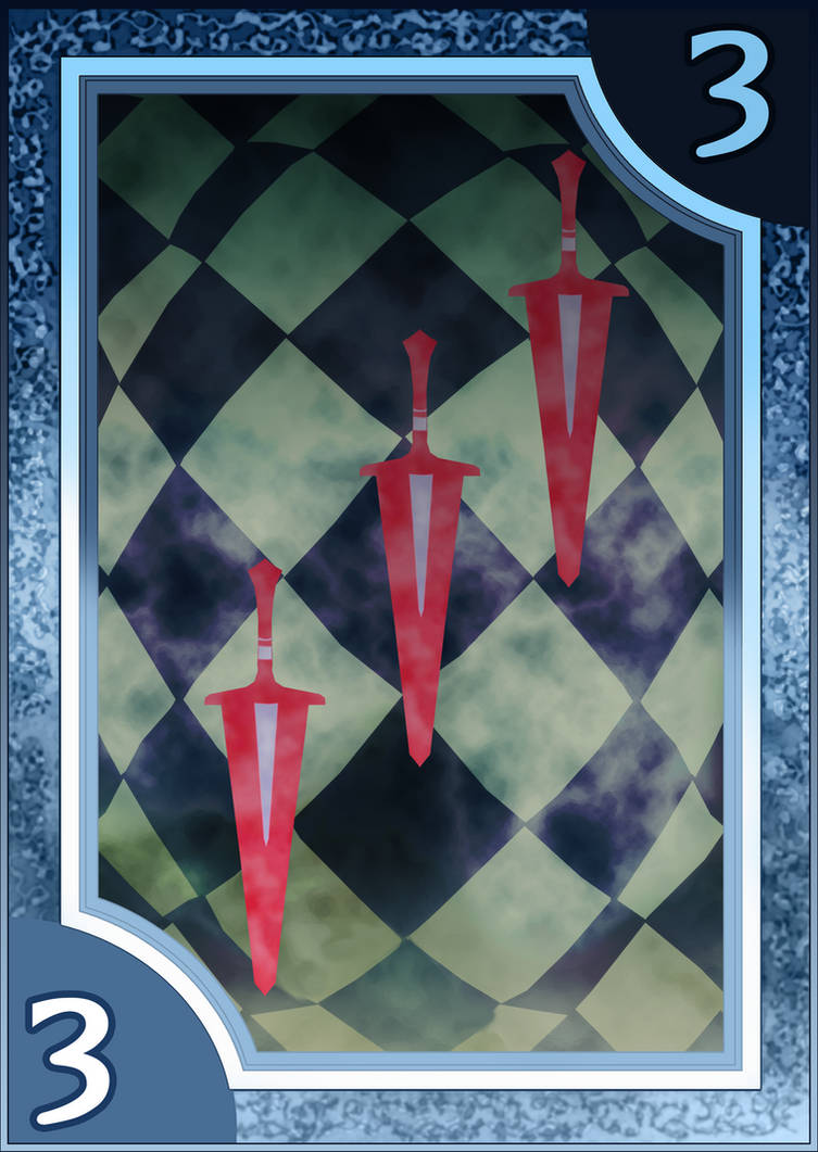 Persona 3/4 Tarot Card Deck HR - Suit of Swords 3 by Enetirnel on ...