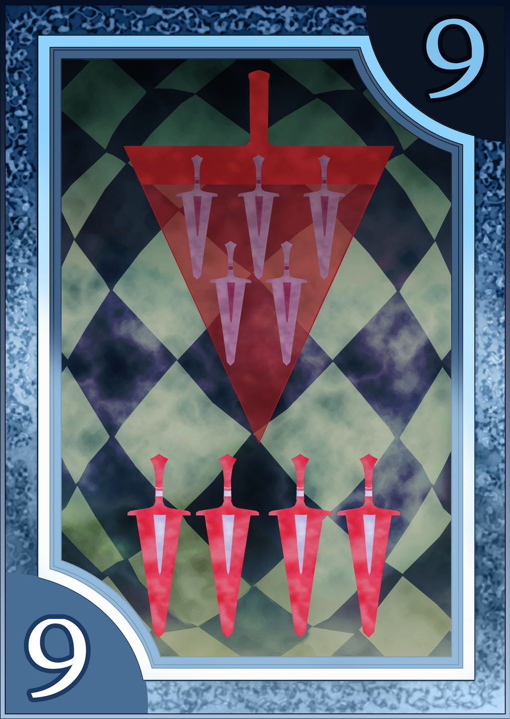 Persona 3/4 Tarot Card Deck HR - Suit of Swords 9 by Enetirnel on ...