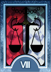 Persona 3/4 Tarot Card Deck HR - Justice Arcana