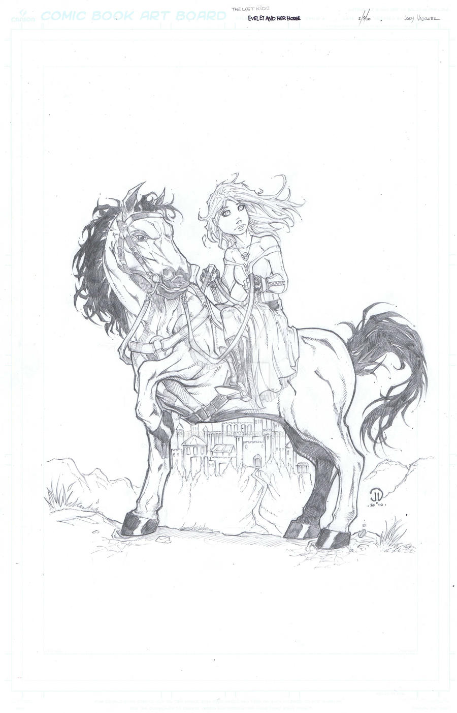 Evelet and her Horse Pencils