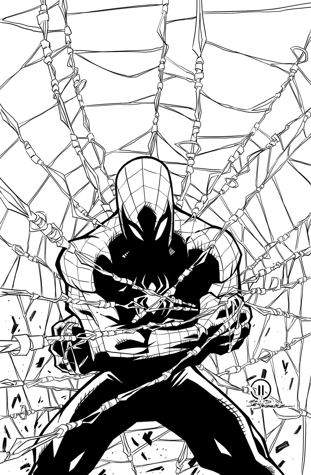 All Webbed up inks by JoeyVazquez on DeviantArt
