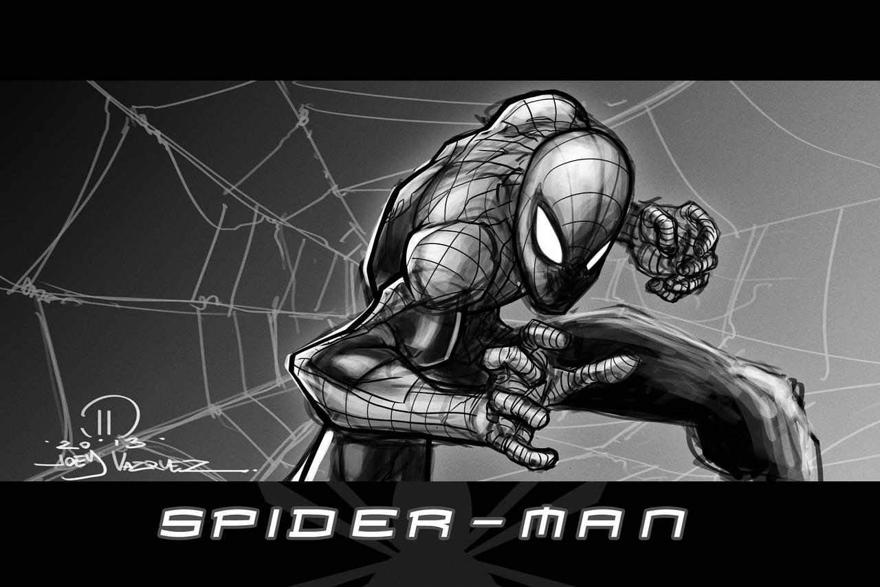 Spiderman quick digital sketch