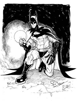 Batman detective mode inked pre-order sketch