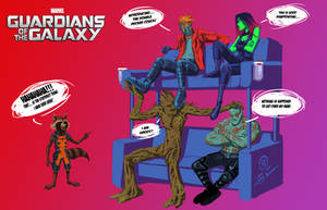 Guardians of the Galaxy double decker couch