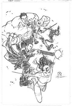 Thunderbolts pencils