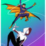 Spider Gwen and Batgirl