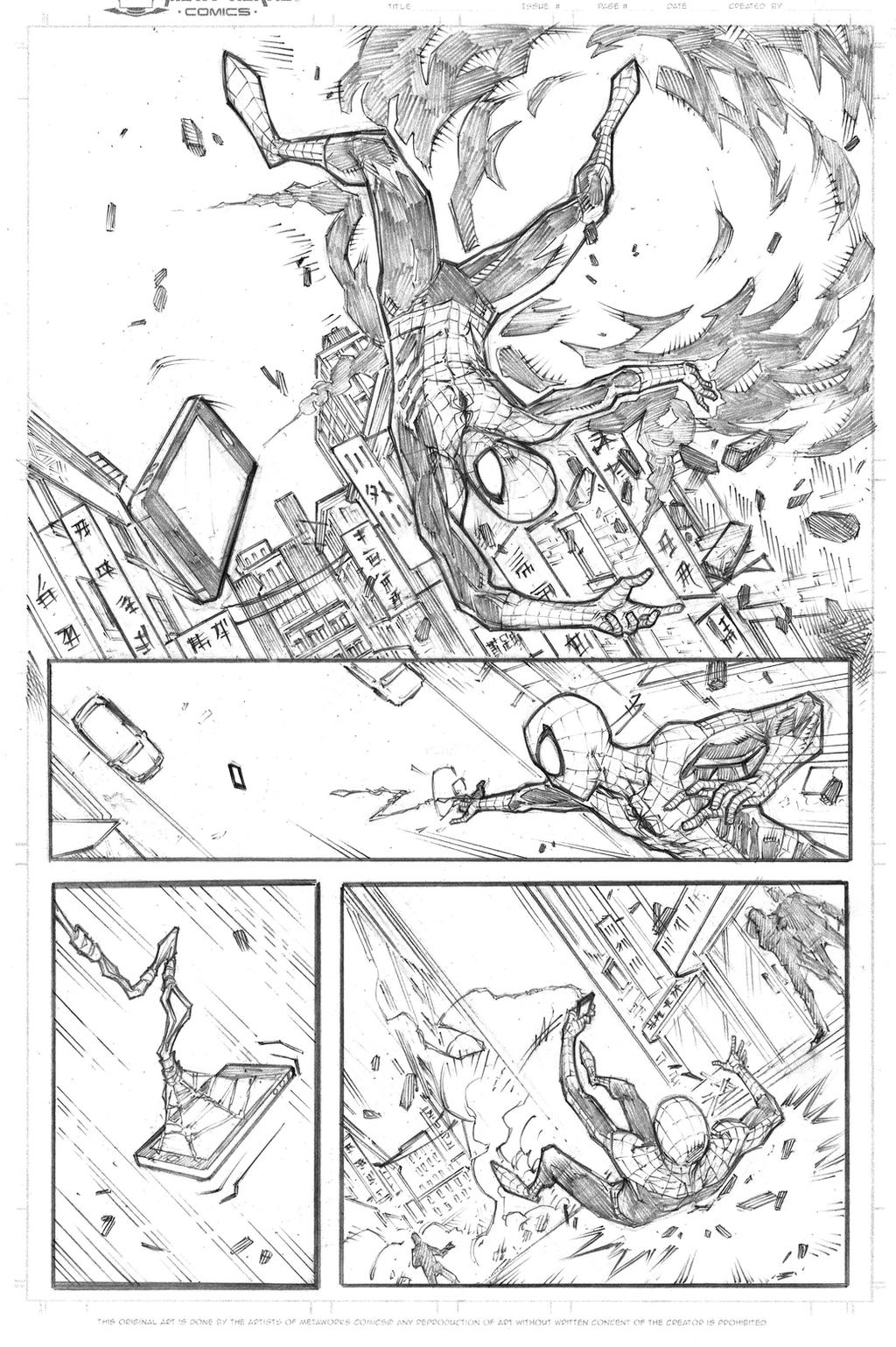Marvel spidey sample page 1 pencils by JoeyVazquez on DeviantArt
