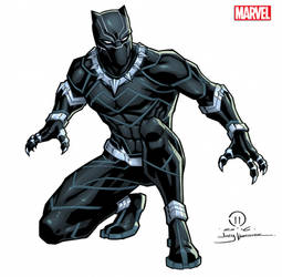 Black Panther licensing art