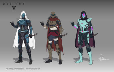 Destiny Hunter concepts  Not official bungie art