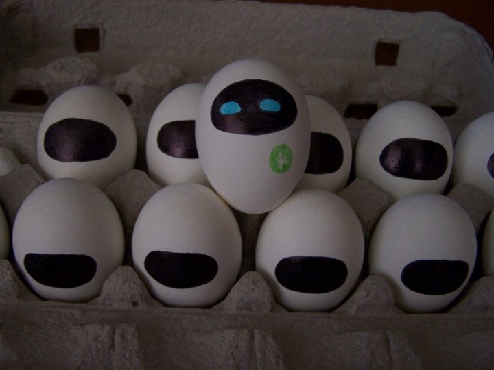 Eve from Wall-E Easter Eggs