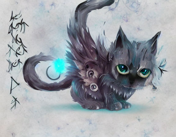 Beautiful Dark Elemental Kitten, High Detail, Surr by Oznogg on DeviantArt