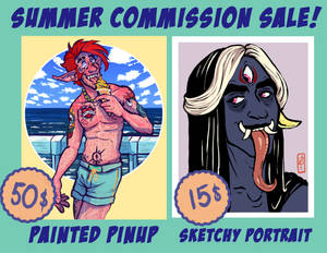 Summer commission sale!