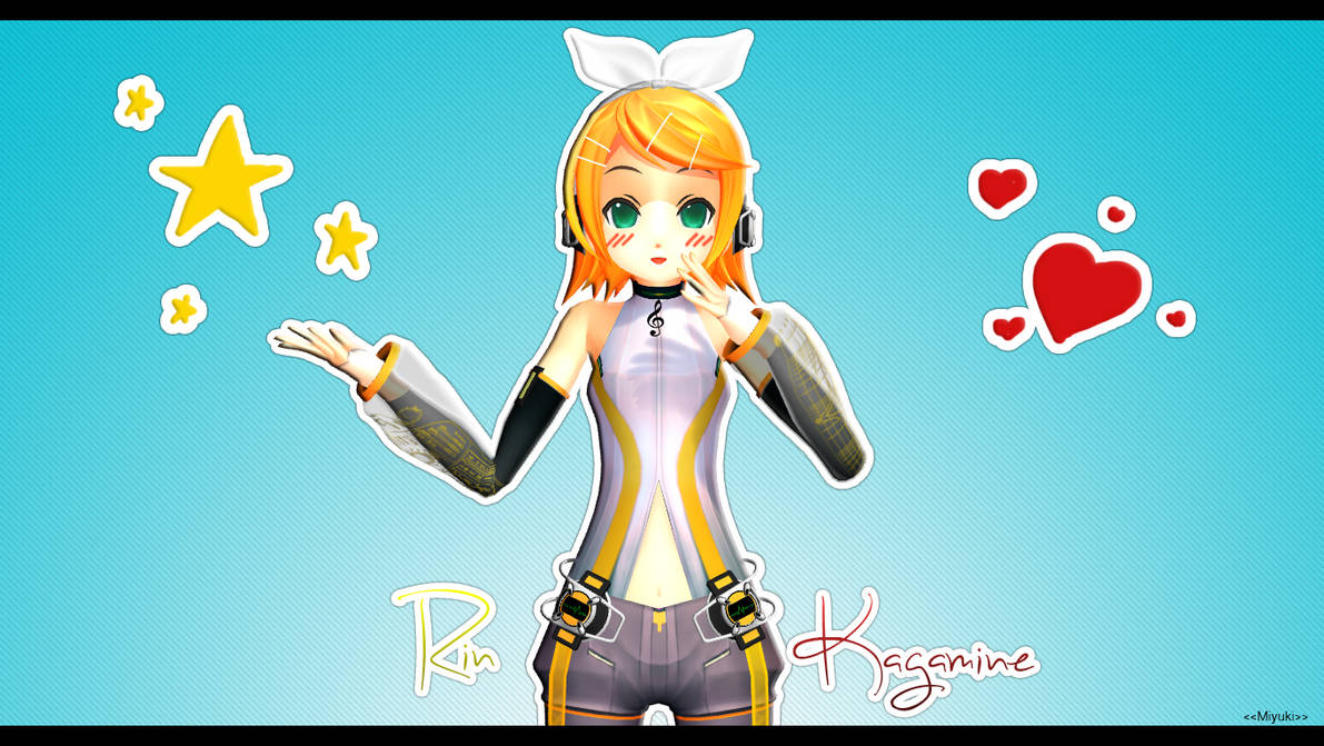 MMD WALLPAPER rin append by Miyuki-Akuma on DeviantArt