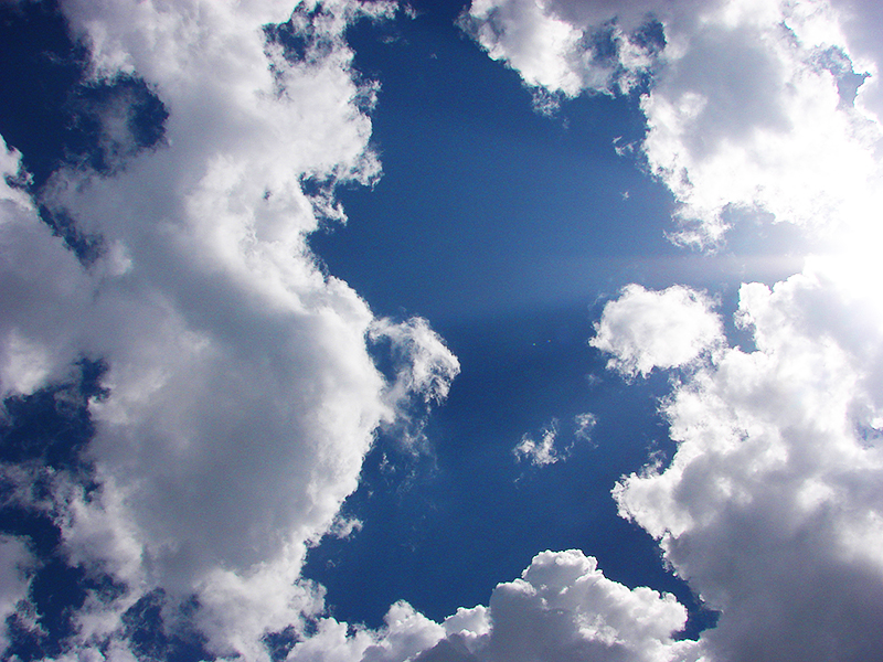 Clouds from below...