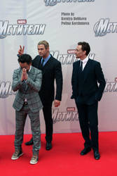 Thor, Loki and Iron Man.