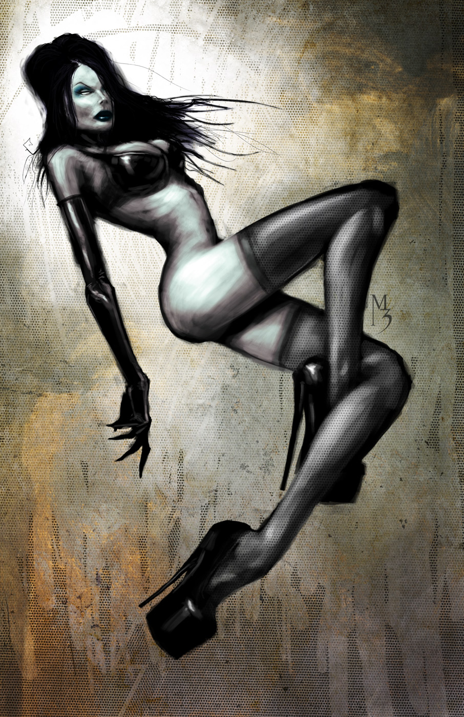 Pin Up Try 3 speed painting