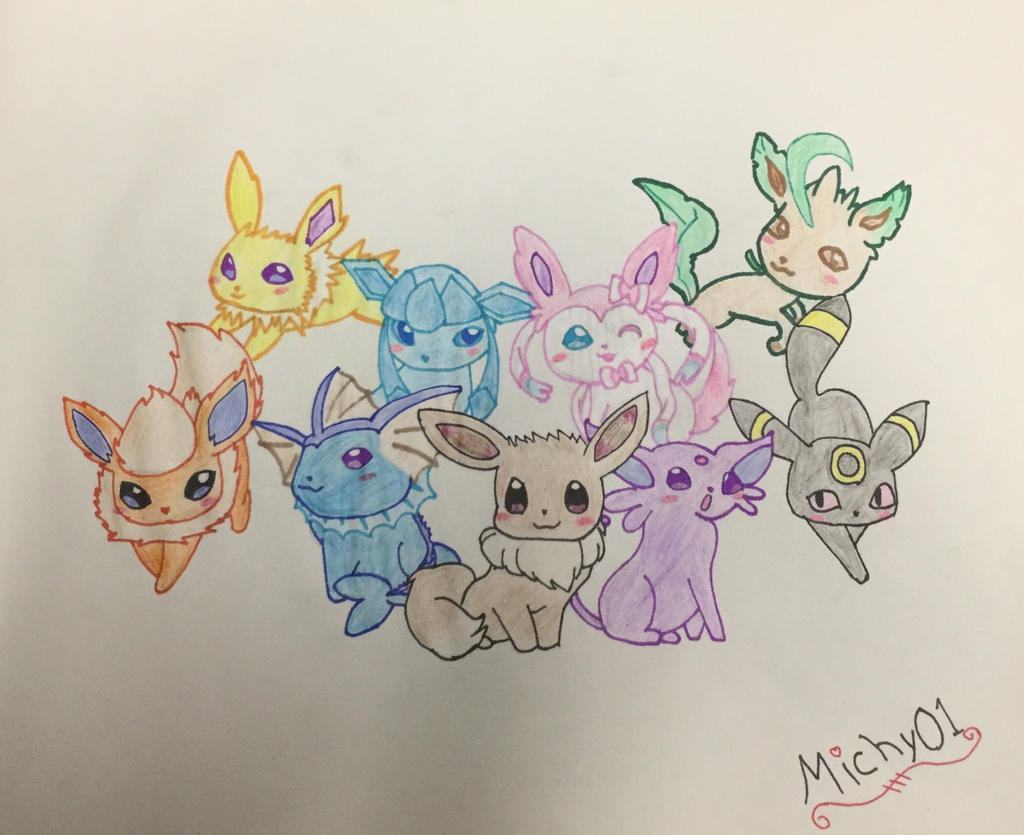 Pokemon Eevee Evolution Forms By Michaelakamichy01 On DeviantArt