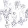 Muscle Girls sketches