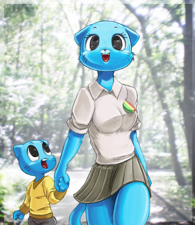 gumball and his mom