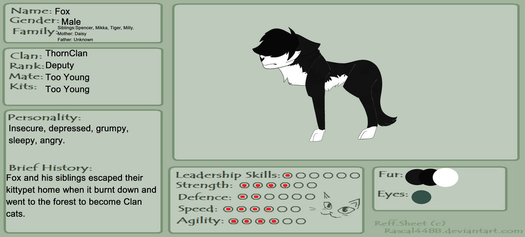 Fox REF Sheet by Lycanthropiic on DeviantArt