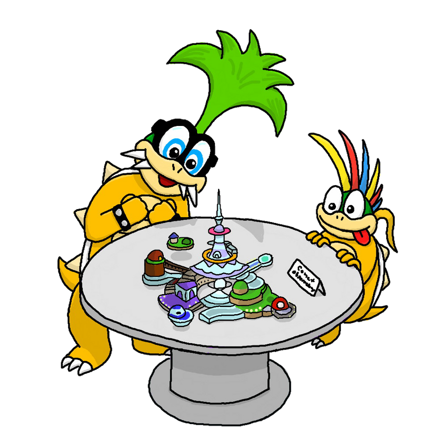 Iggy and Lemmy at the Nintendo Gallery by randomouscrap on DeviantArt