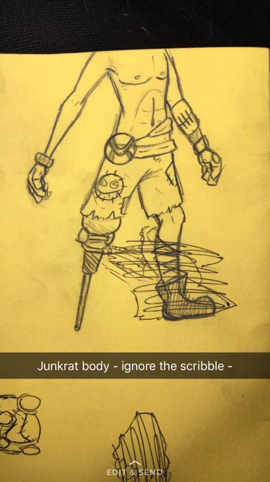 Junkrat body sketch