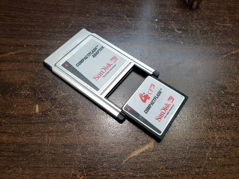 SanDisk 4MB CF card (plus adapter)