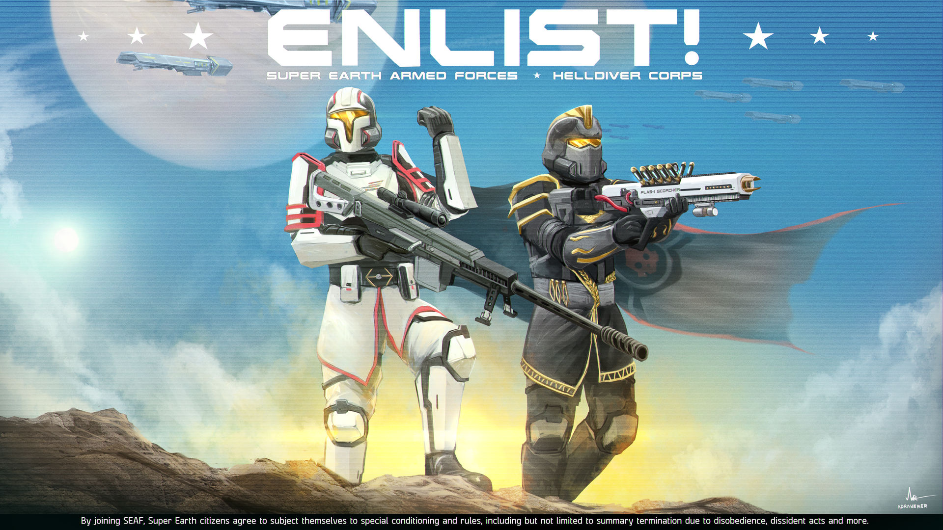 Enlist HELLDIVERS ENLIST by AdrawereR on DeviantArt