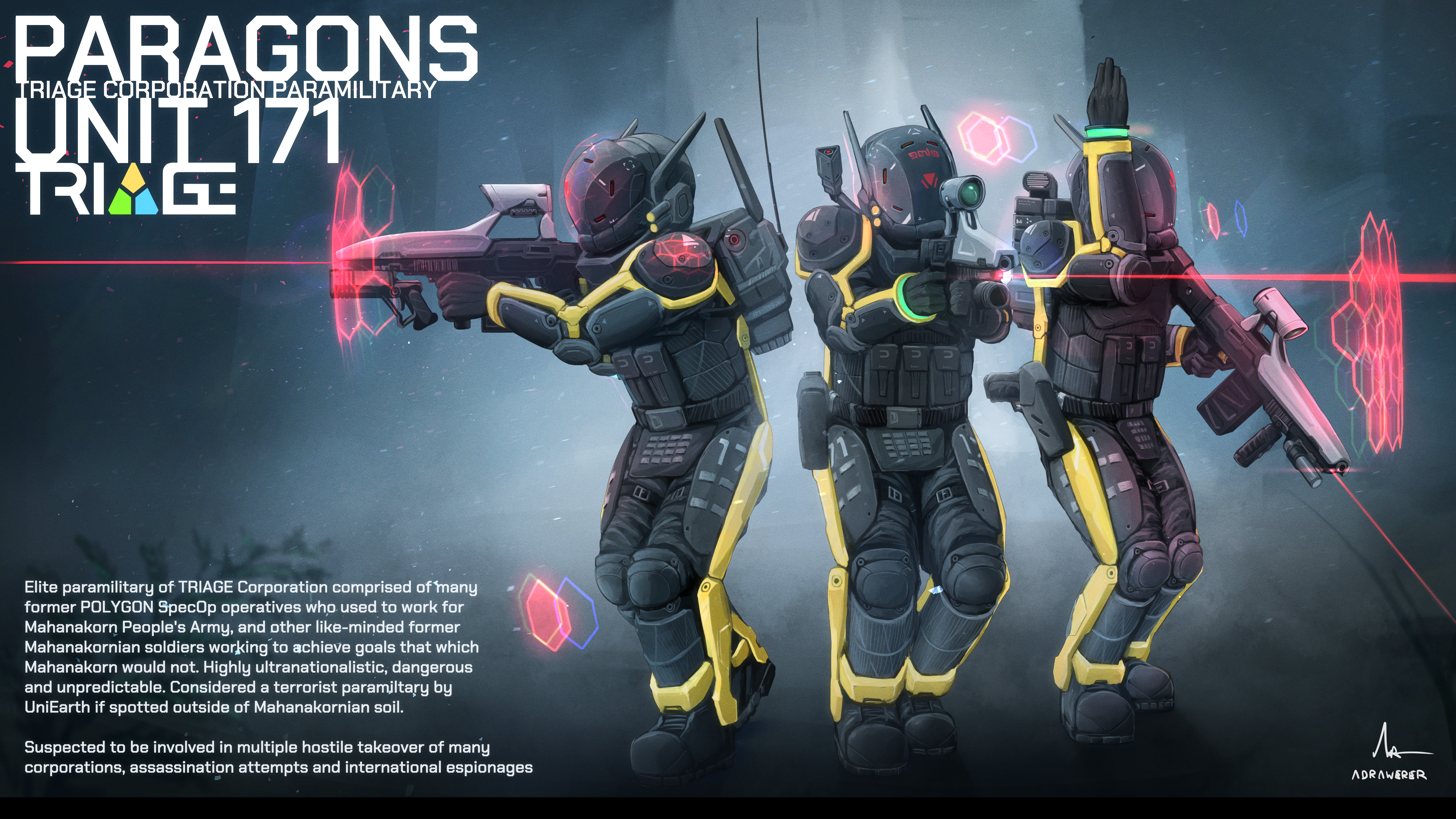 Unit 171 Paragon Paramilitary Group by AdrawereR on DeviantArt