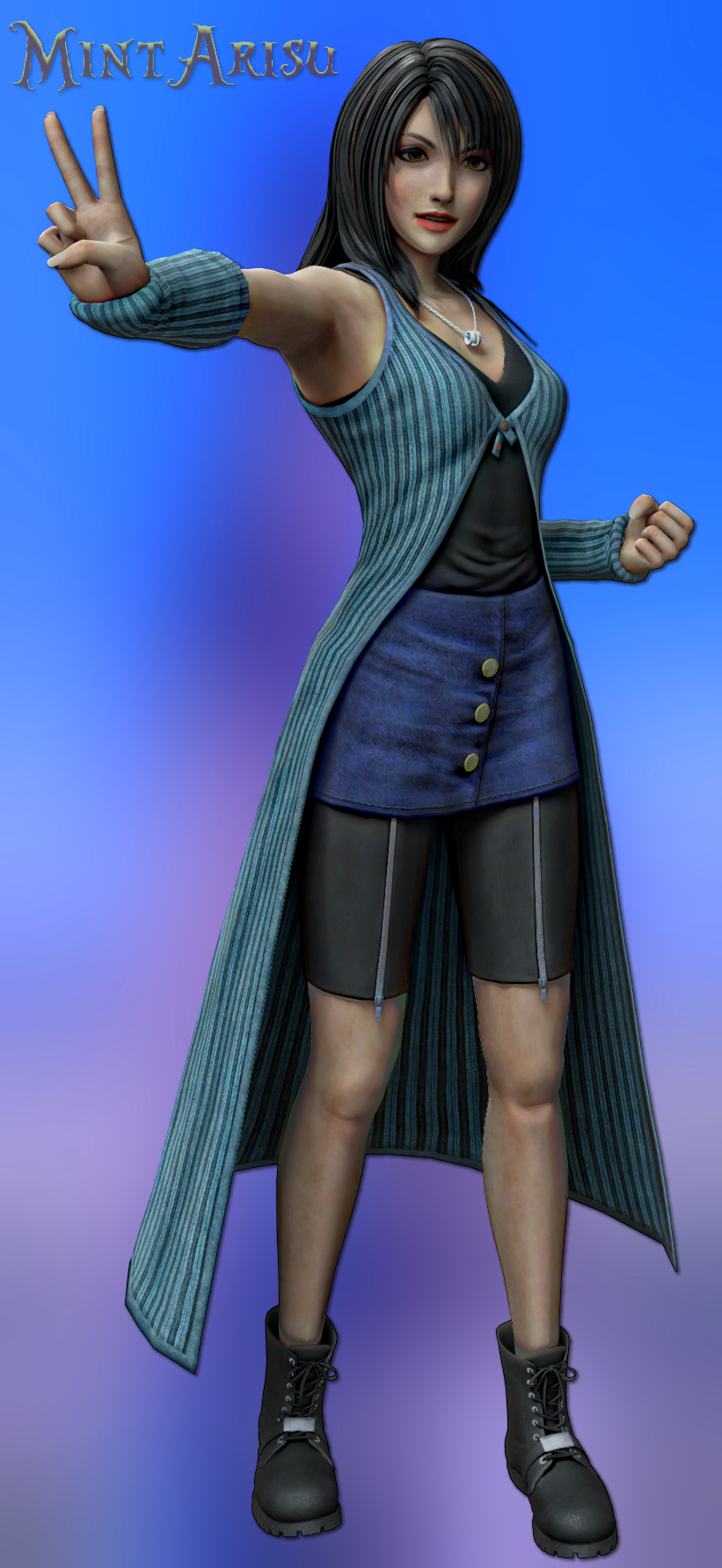 Rinoa Render Dissidia by MintArisu on DeviantArt
