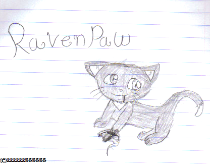 Ravenpaw caught a mouse